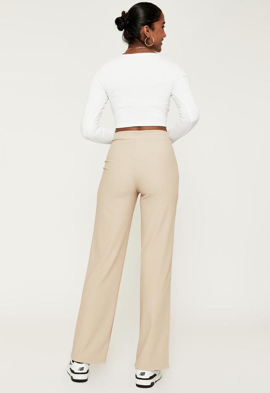 Supré  - Wide leg pant - soft taupe