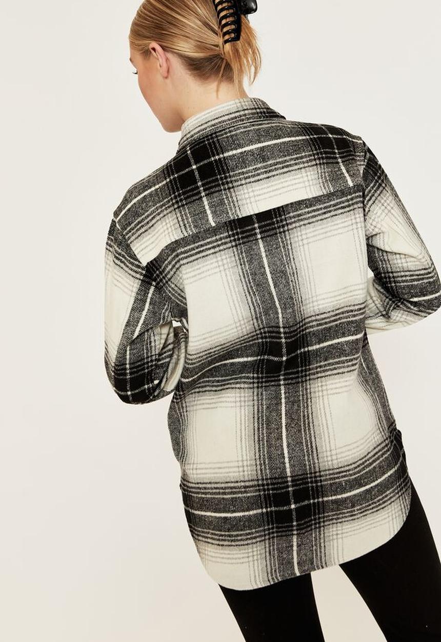 Supré  - Allegra shacket - black & white check