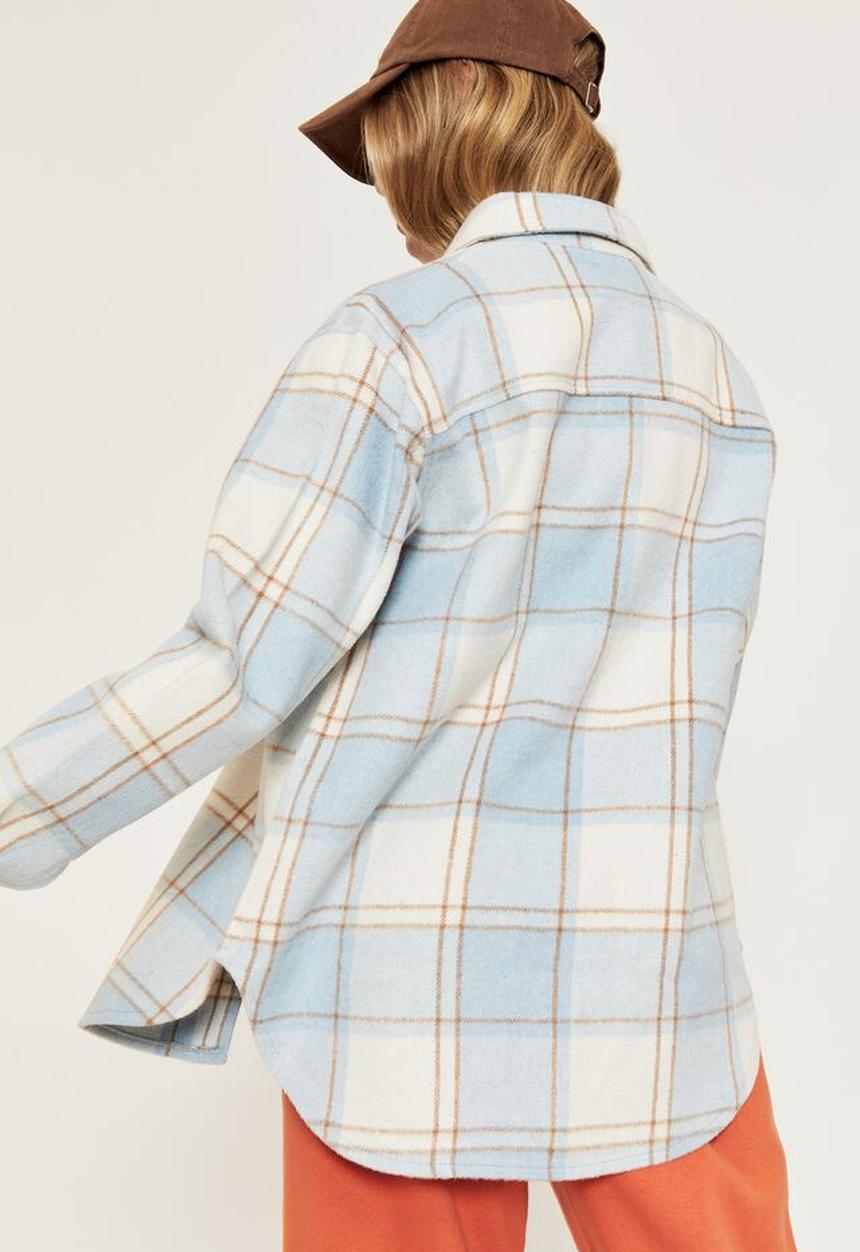 Supré  - Allegra shacket - gigi check pale blue