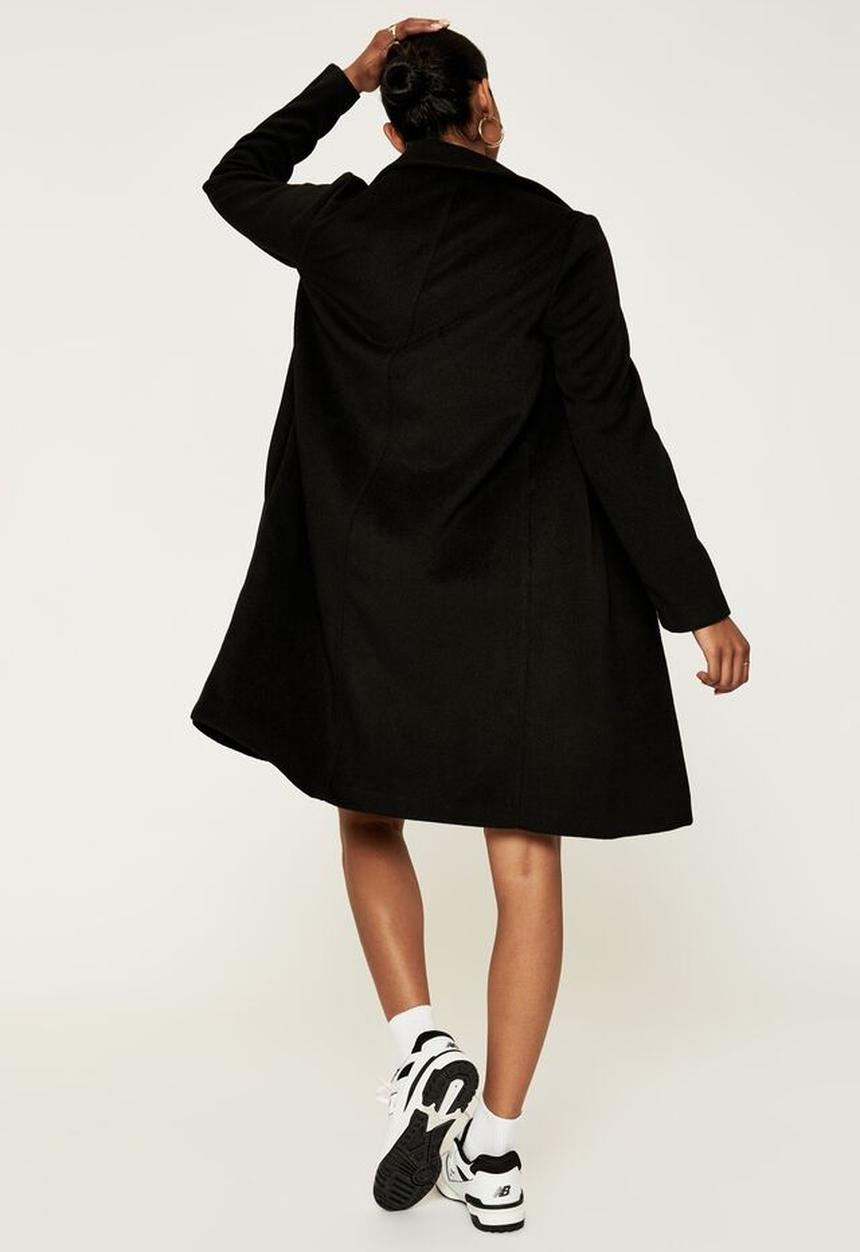 Supré  - Geri longline coat - black