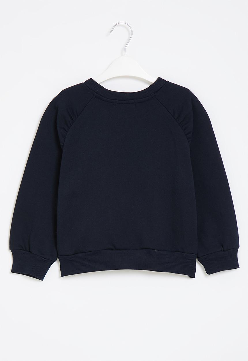 Superbalist Kids - Girls gauged sleeve sweat top - navy