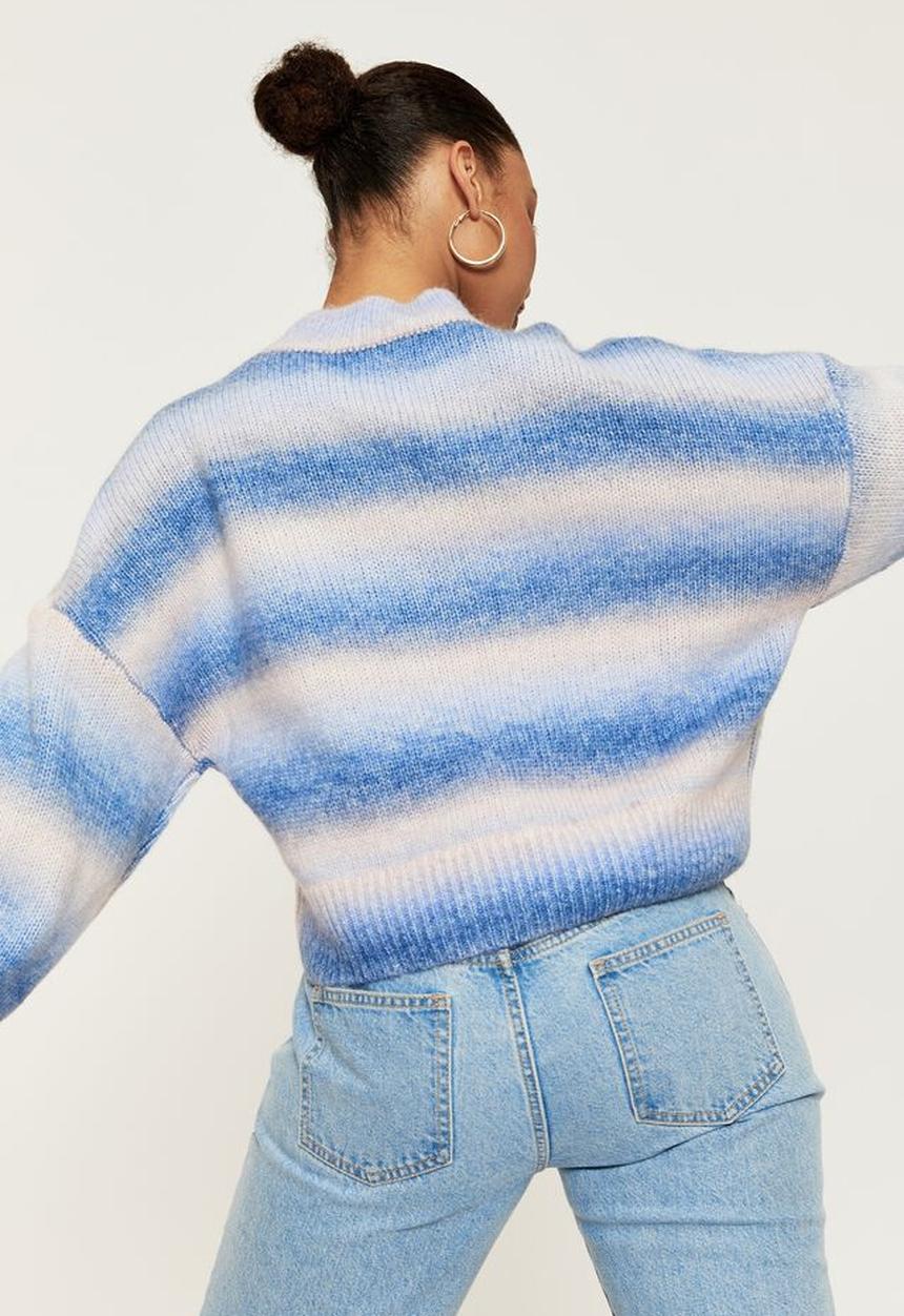 Supré  - Celine ombre knit - blue & neutral 