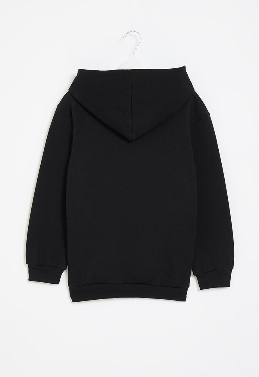 Superbalist - Boys hooded smiley sweatshirt - black & yellow