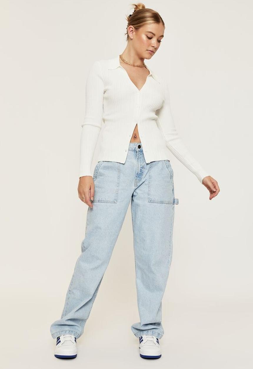 Supré  - Heather long sleeve knit shirt - winter white