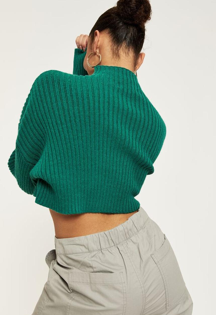 Supré  - Mila mock neck knit - bottle green