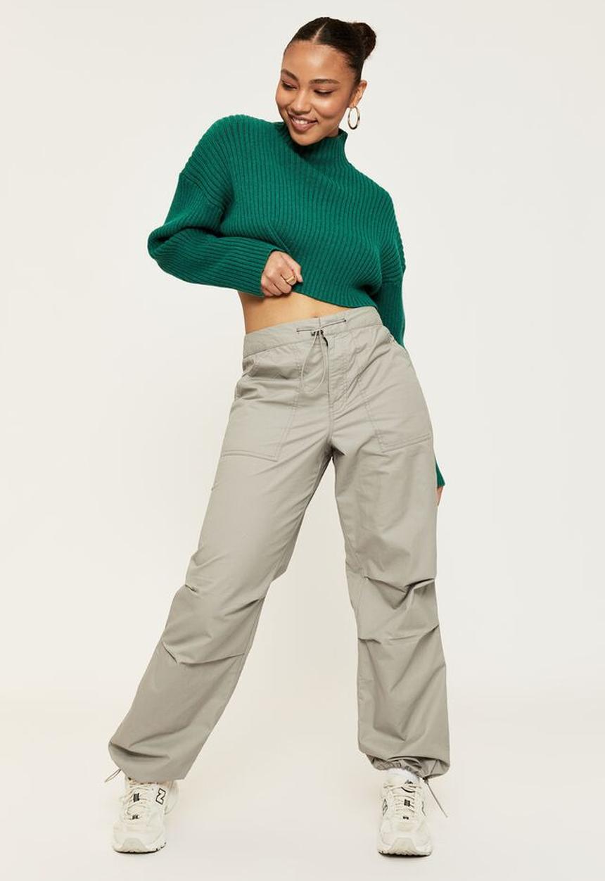 Supré  - Mila mock neck knit - bottle green