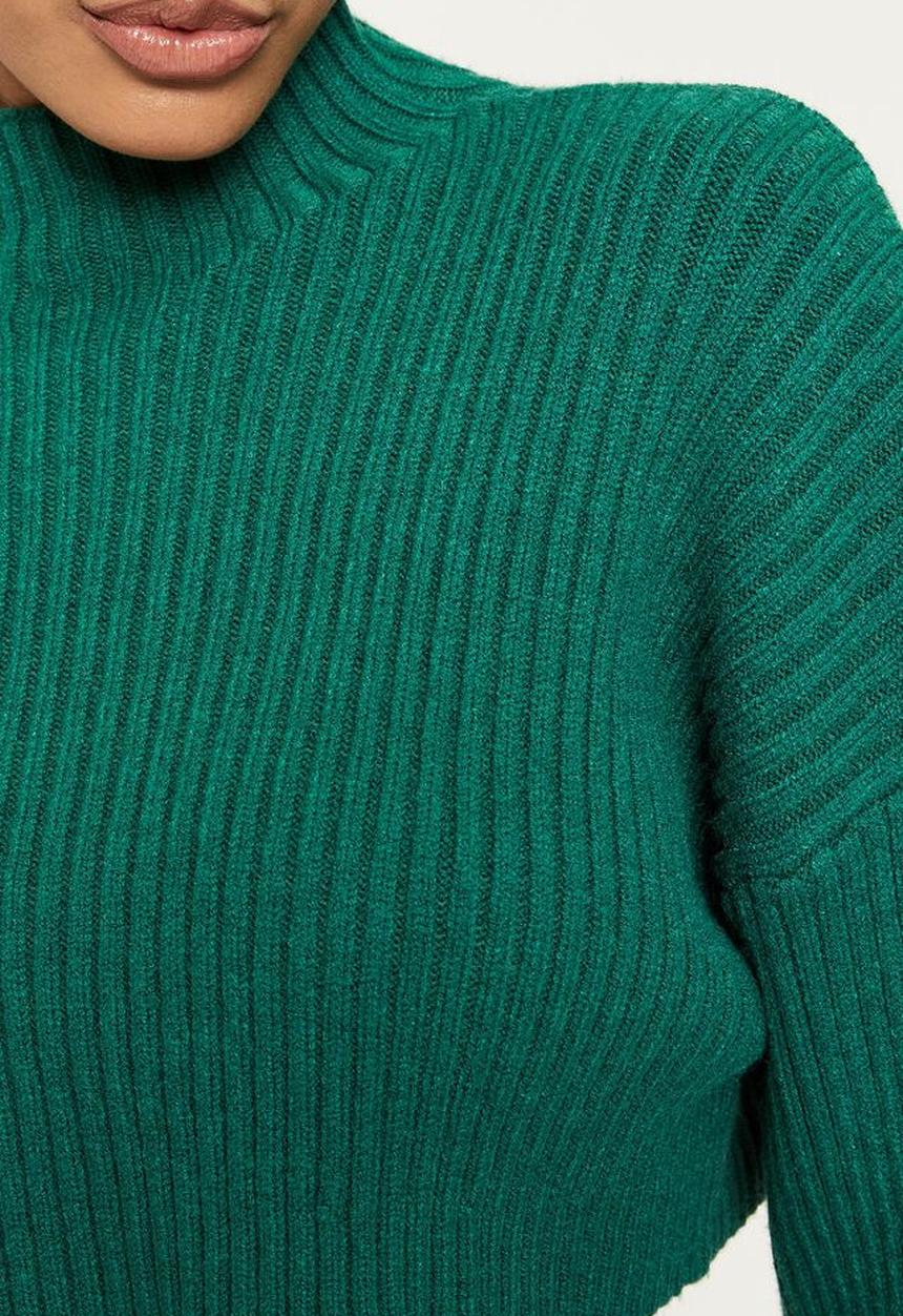 Supré  - Mila mock neck knit - bottle green
