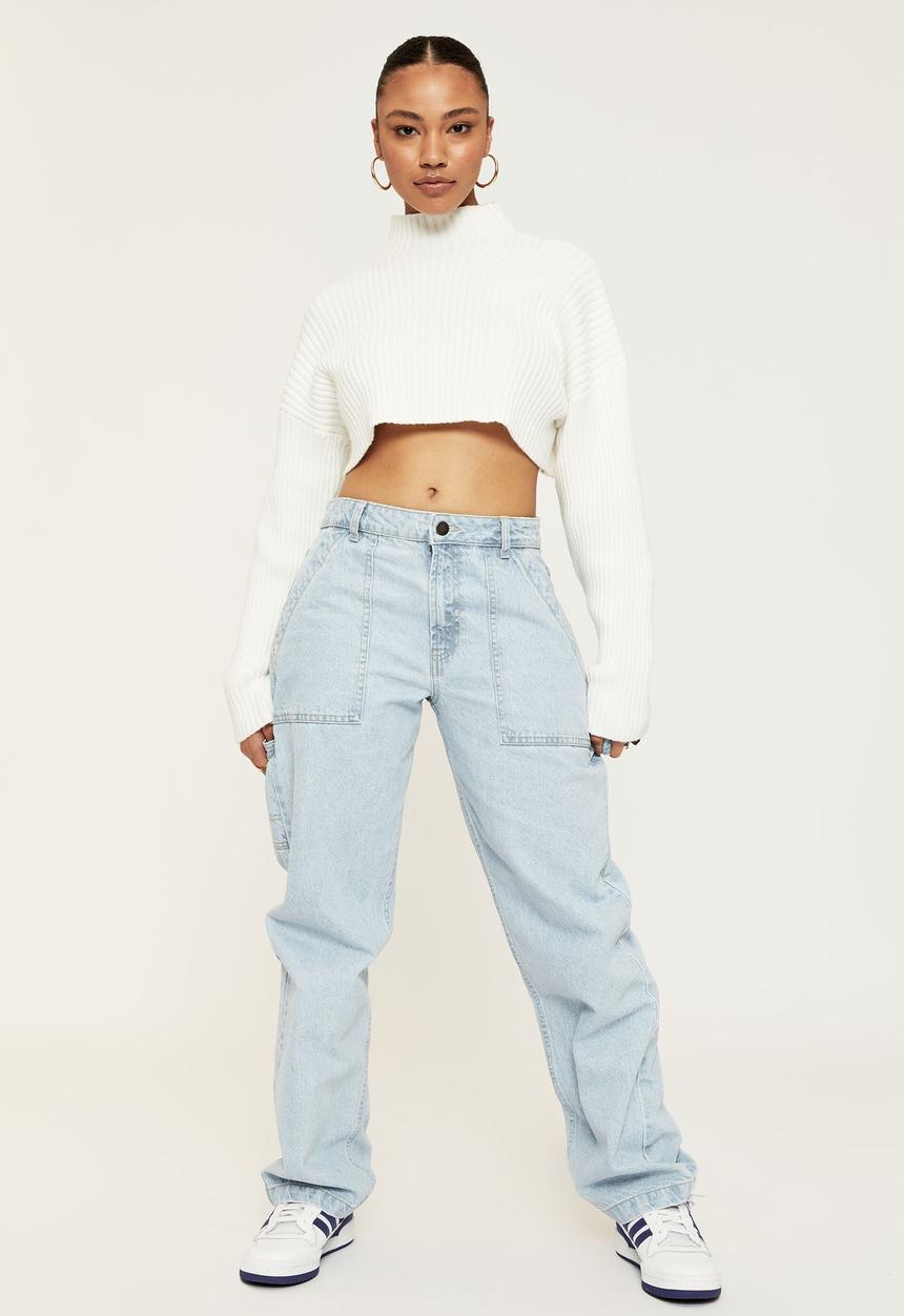 Supré  - Mila mock neck knit - winter white