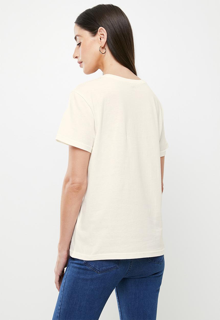 POLO - Wmn short sleeve equestrian tee - stone