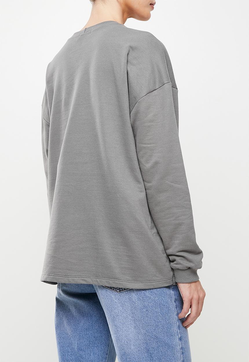 Superbalist - Maternitiy nursing crew neck - gunmetal grey