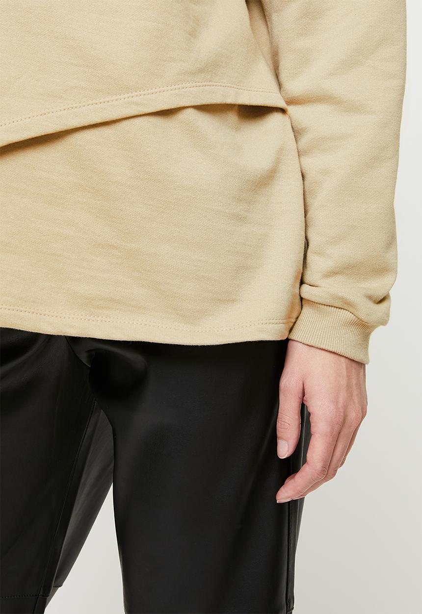 Superbalist - Maternitiy nursing crew neck - cobble stone