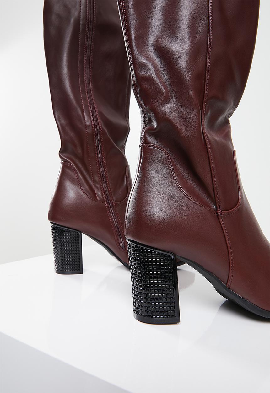 Butterfly Feet - Sierra 1 over the knee boot - burgundy