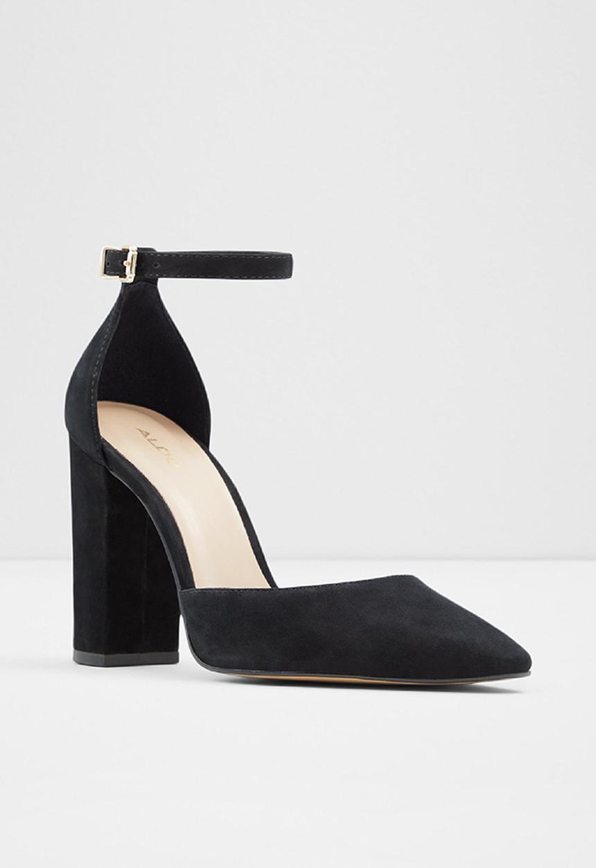 ALDO - Susan leather heel - black