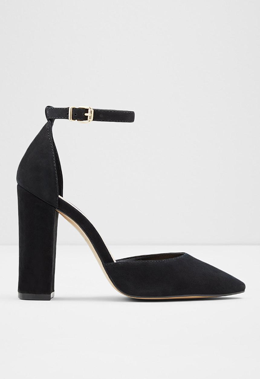 ALDO - Susan leather heel - black
