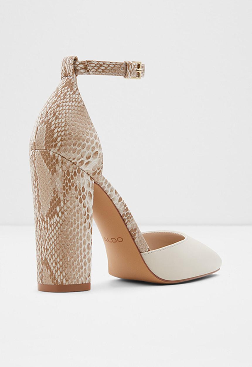 ALDO - Susan leather heel - other white