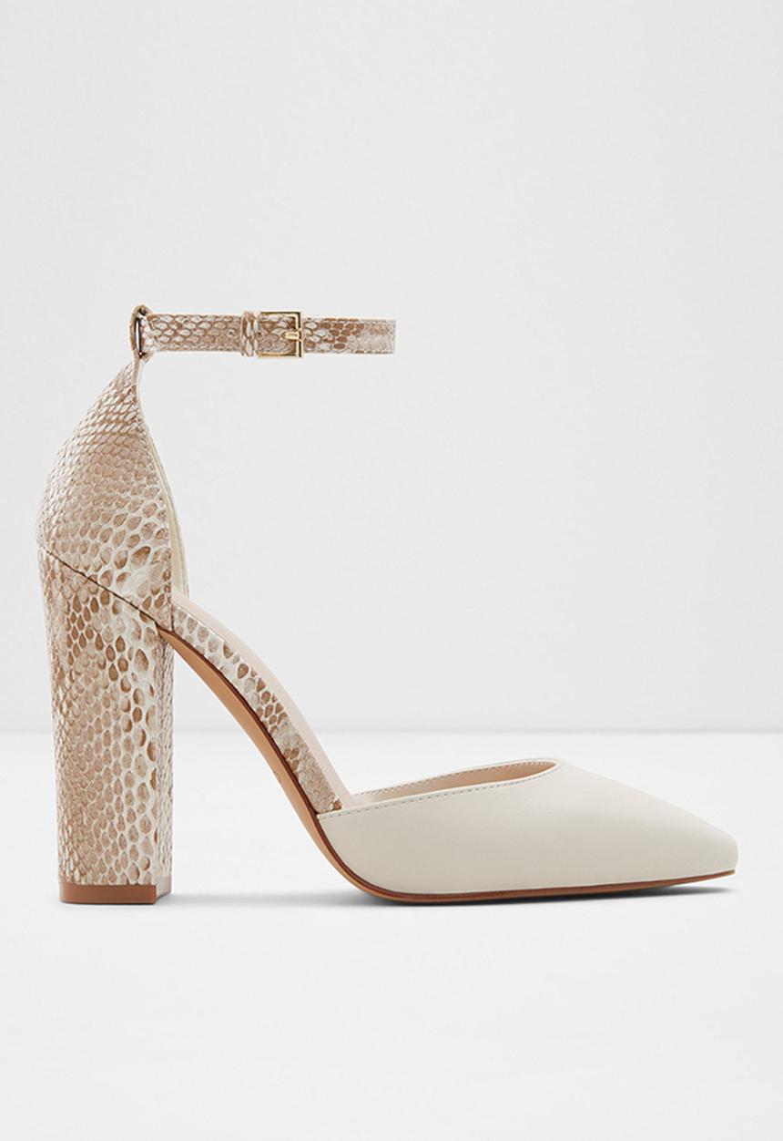 ALDO - Susan leather heel - other white
