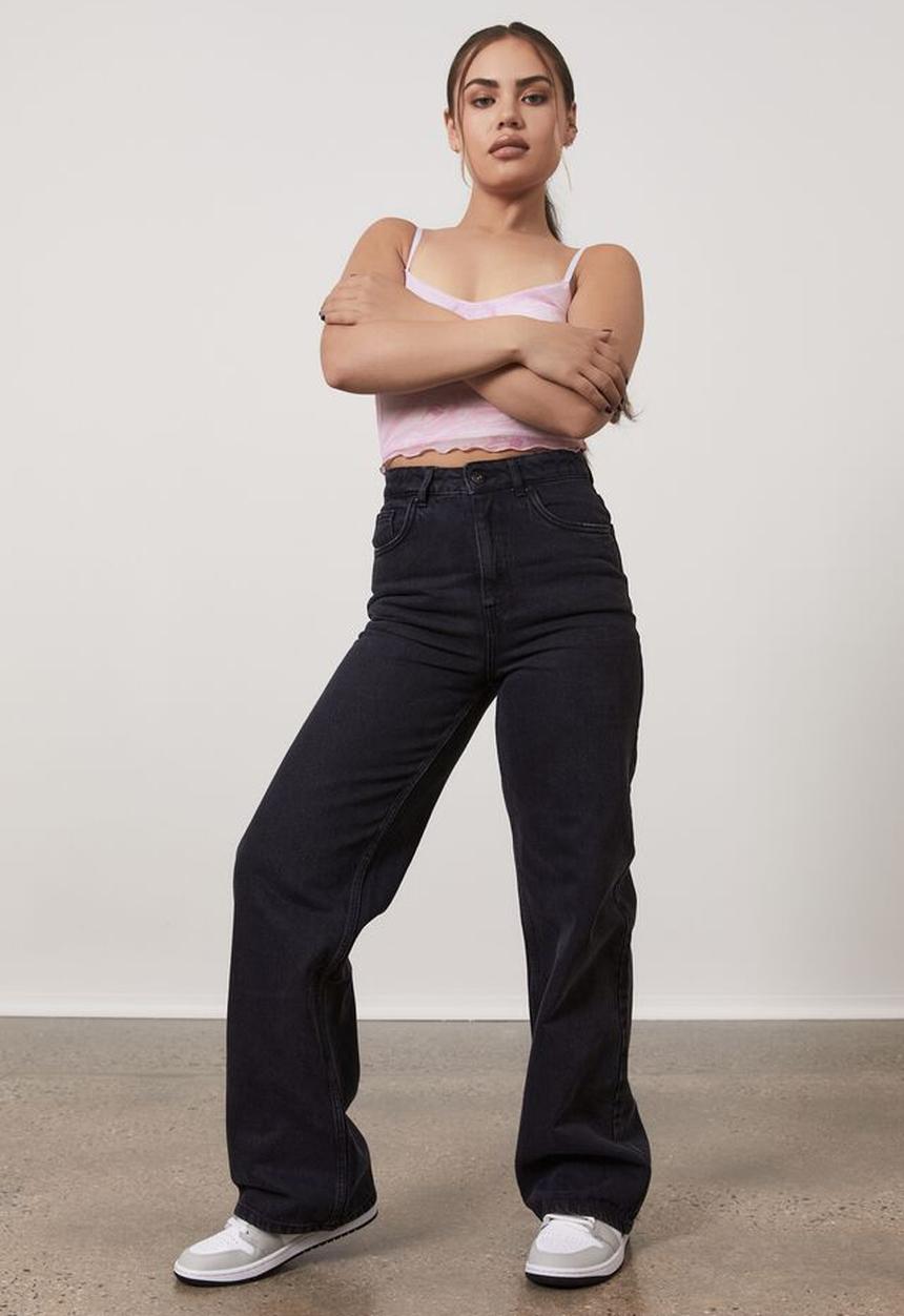 Factorie - 90 s straight leg jean - thrift black