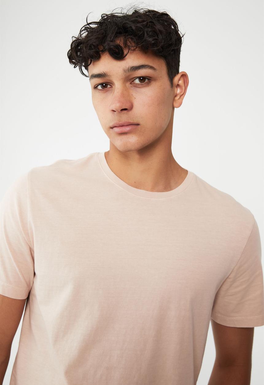 Cotton On - Organic crew t-shirt - dusty blossom