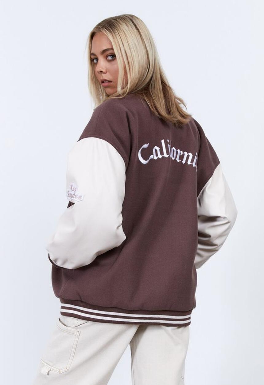 Factorie - Varsity jacket - peppercorn light stone