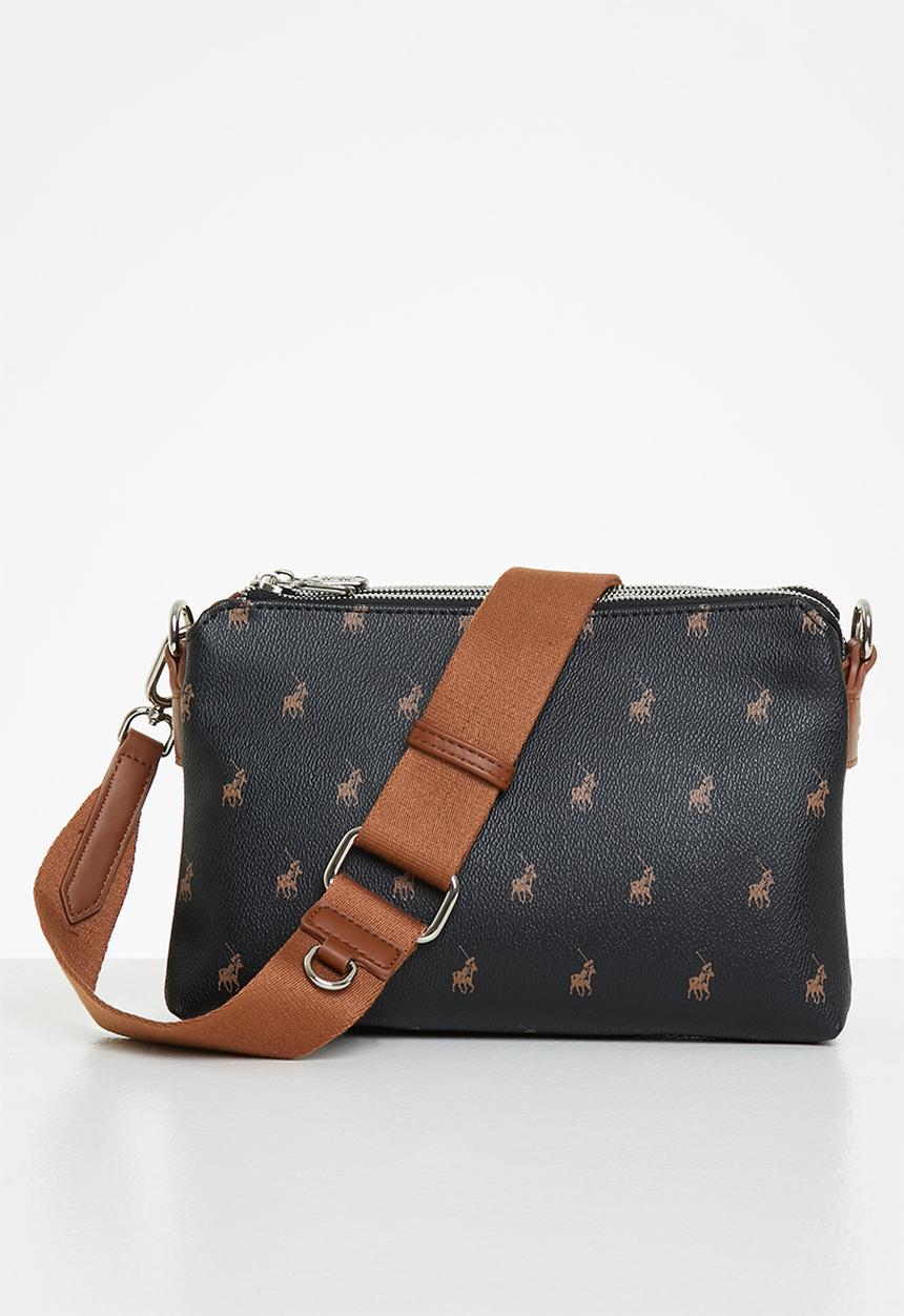 POLO - New classic double compartment sling - black