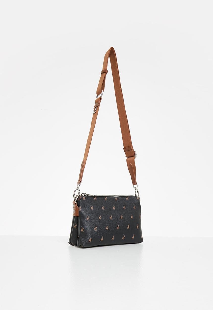 POLO - New classic double compartment sling - black