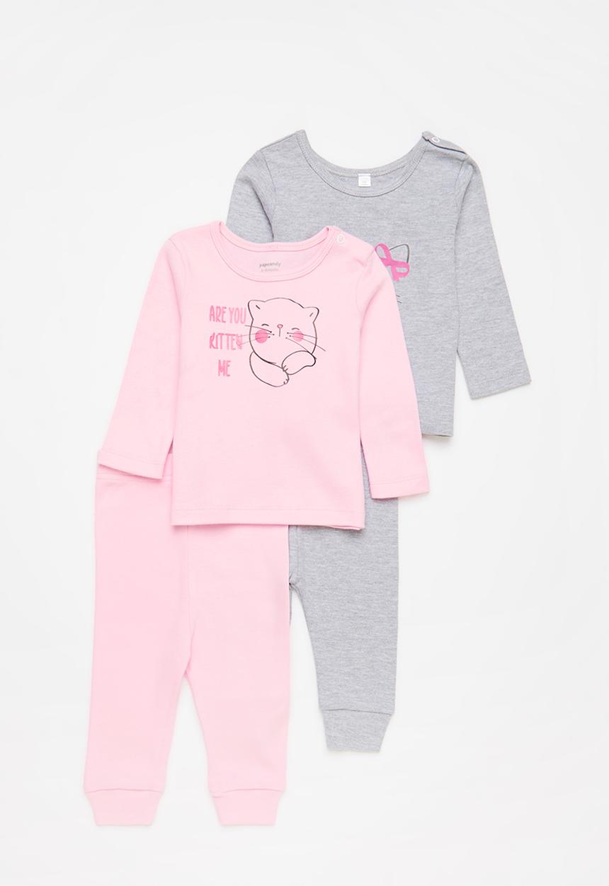 Pop Candy - 2 Pack sleep set - pink & grey