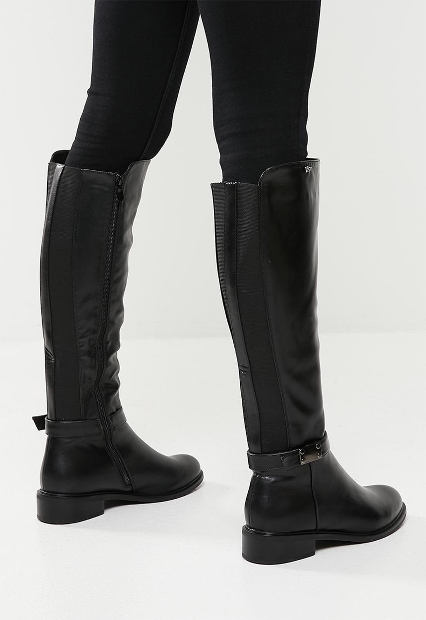 Plum - Ember riding boot - black