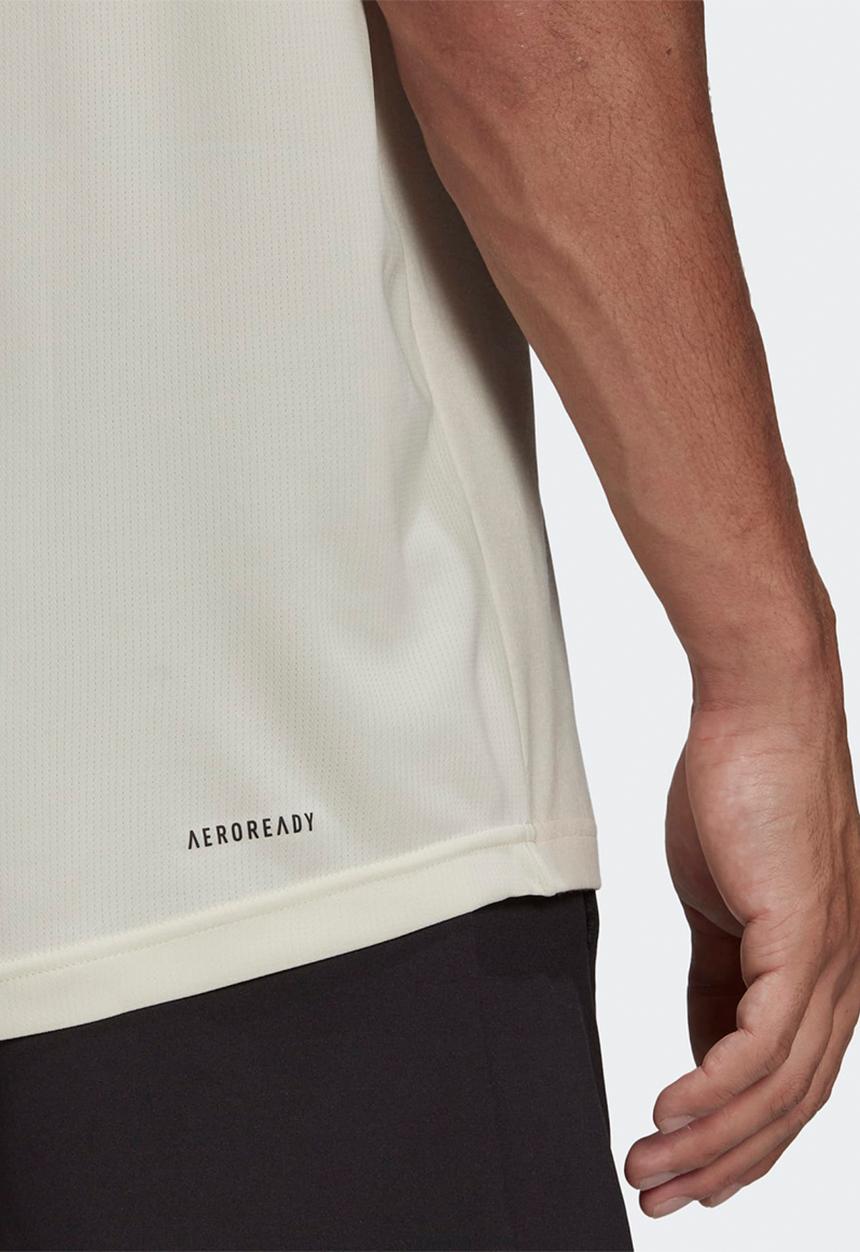 adidas Performance - AEROREADY Motion Tee - Wonder white/black