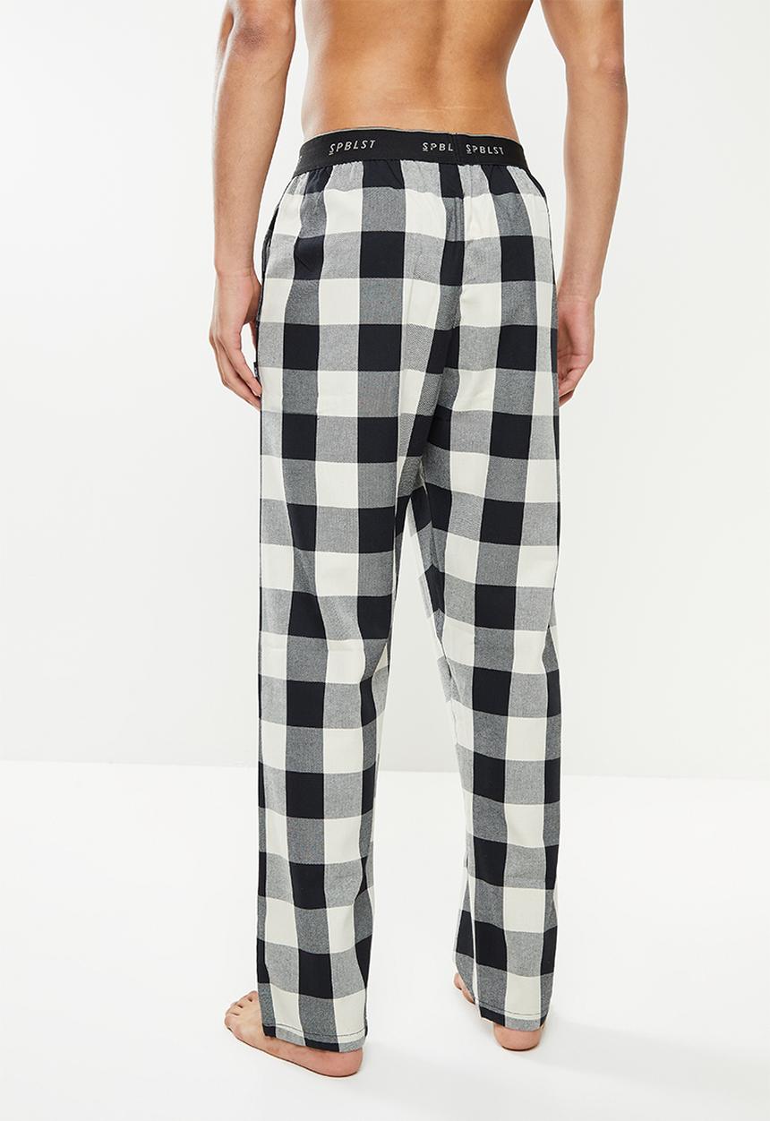 Superbalist - Woven sleep pants - neutral & black