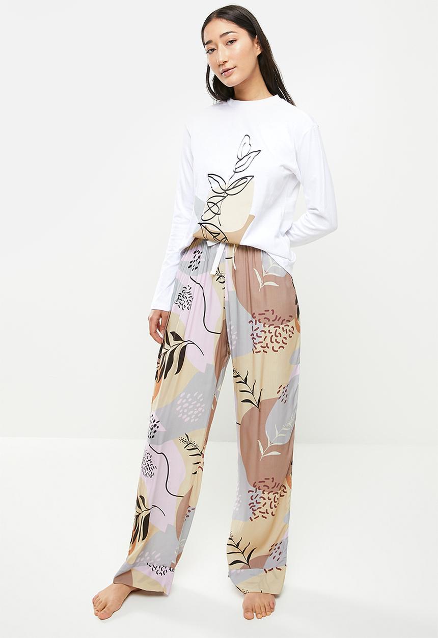 Superbalist - Sleep long sleeve top and pants set - multi