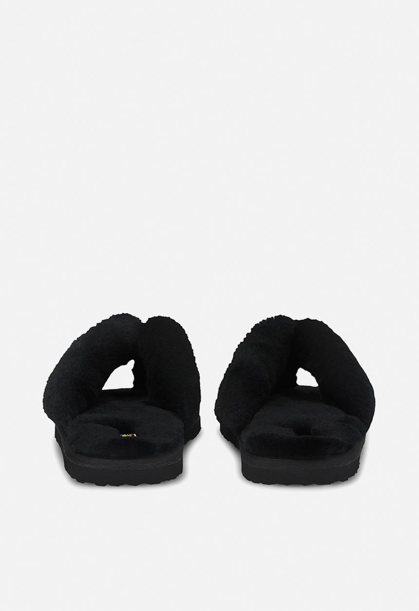 PUMA - Fluff flip - puma black & team gold