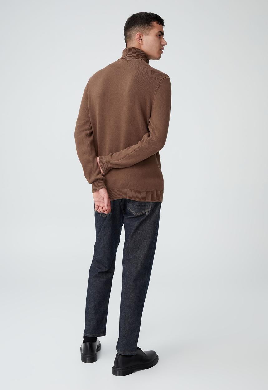 Cotton On - Roll neck sweater - chocolate