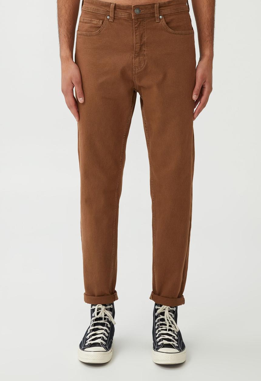 Cotton On - Relaxed tapered jean - washed clay