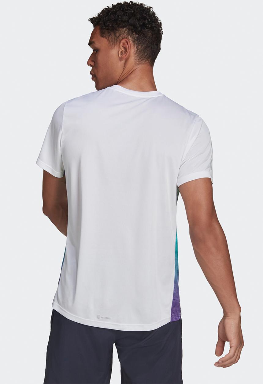 adidas Performance - Own the Run Color Block Tee - White