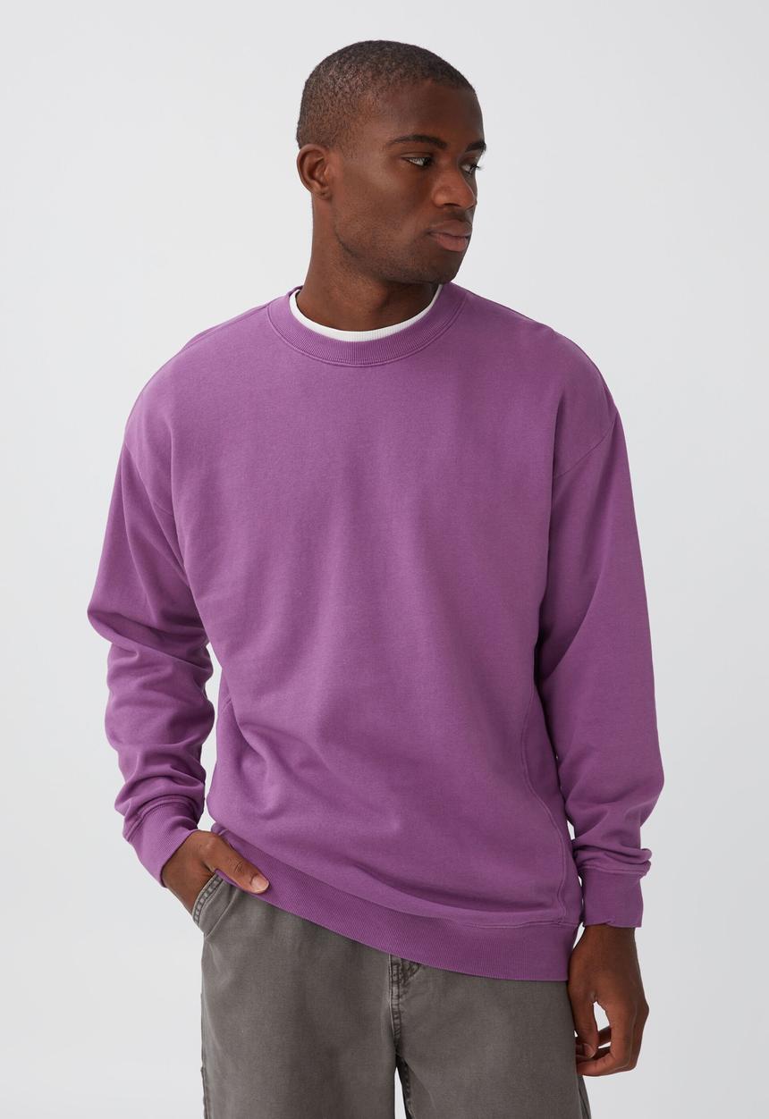 Cotton On - Oversized crew fleece - violet haze