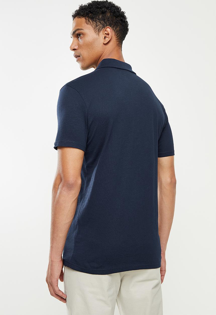 POLO - PJC Slub knit Golfer - Navy