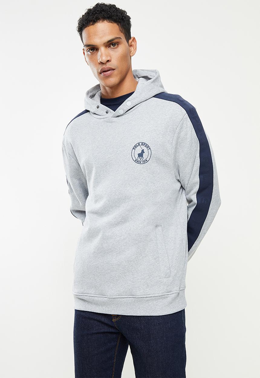 POLO - Polo Sport Webbing Sweatshirt Hoodie - Grey & Navy 