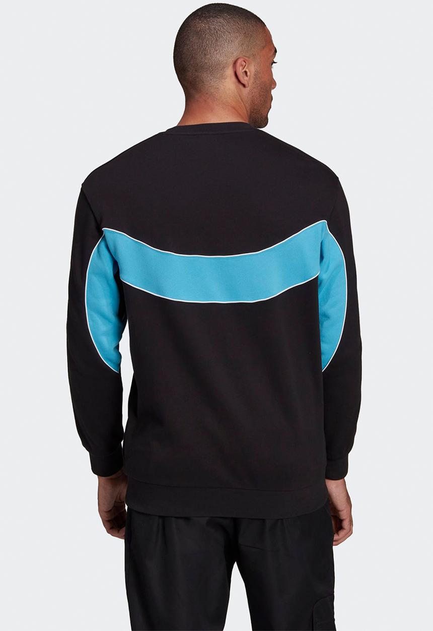 adidas Originals - R.Y.V. CREW SWEATSHIRT - black & blue