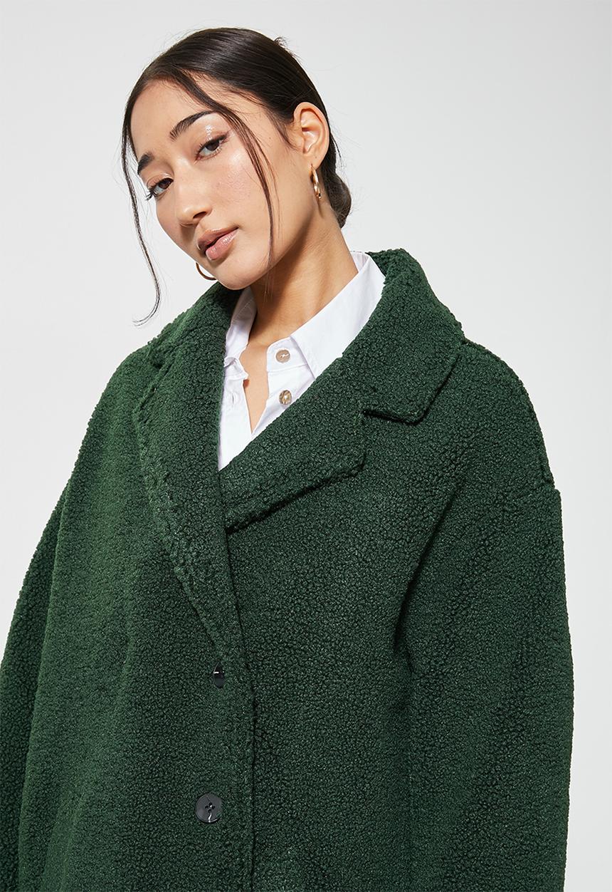 Superbalist - Fuzzy coat - emerald