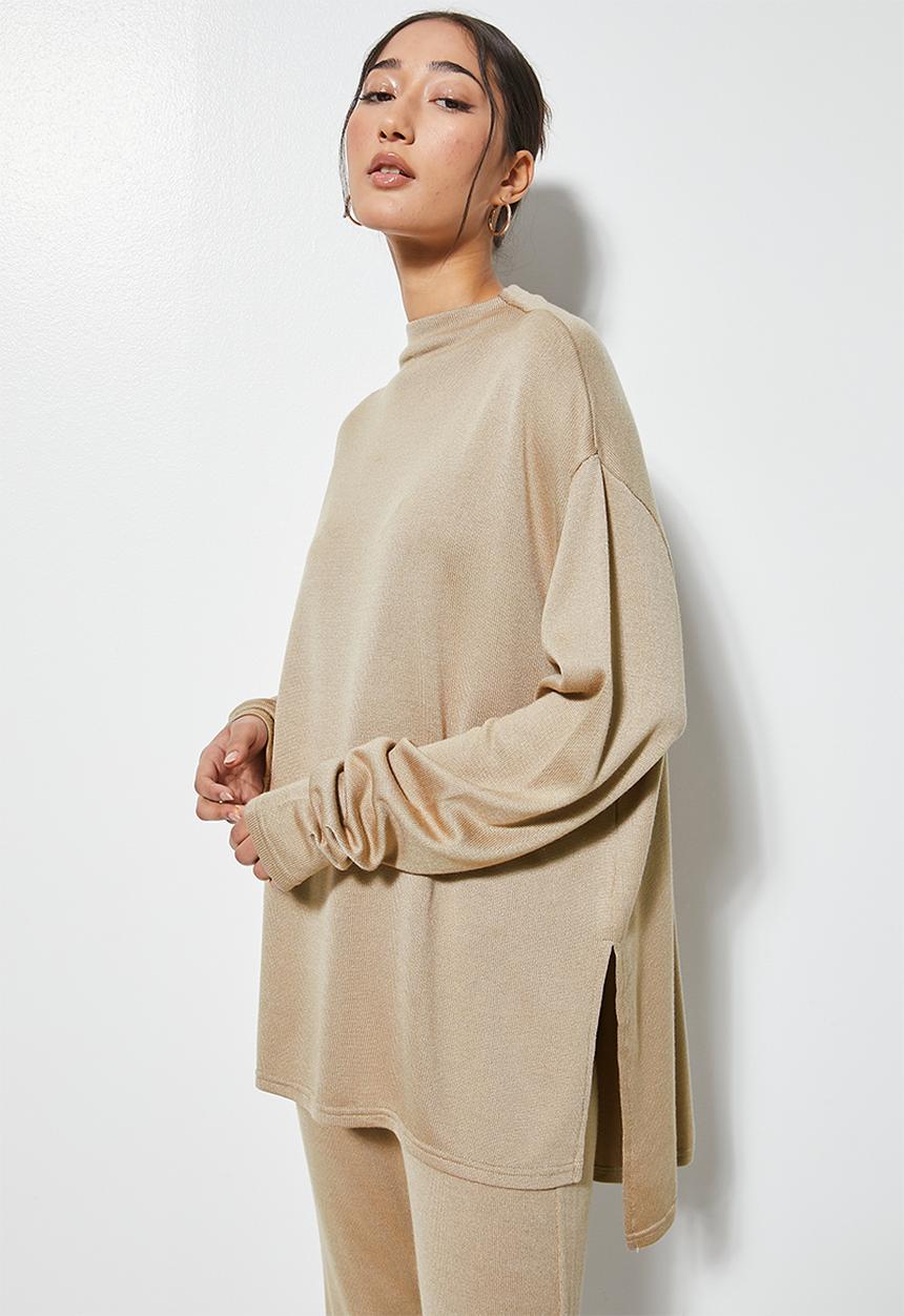 Superbalist - Premium blouson jumper - taupe