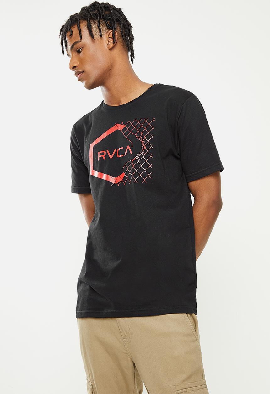 RVCA - Hex fence short sleeve - black