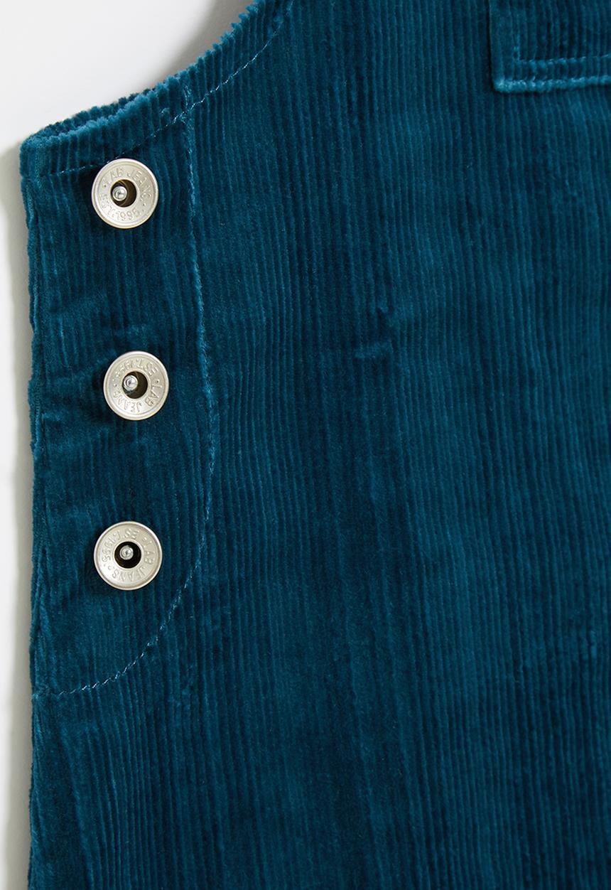 LAB - Corduroy pinafore dress - blue