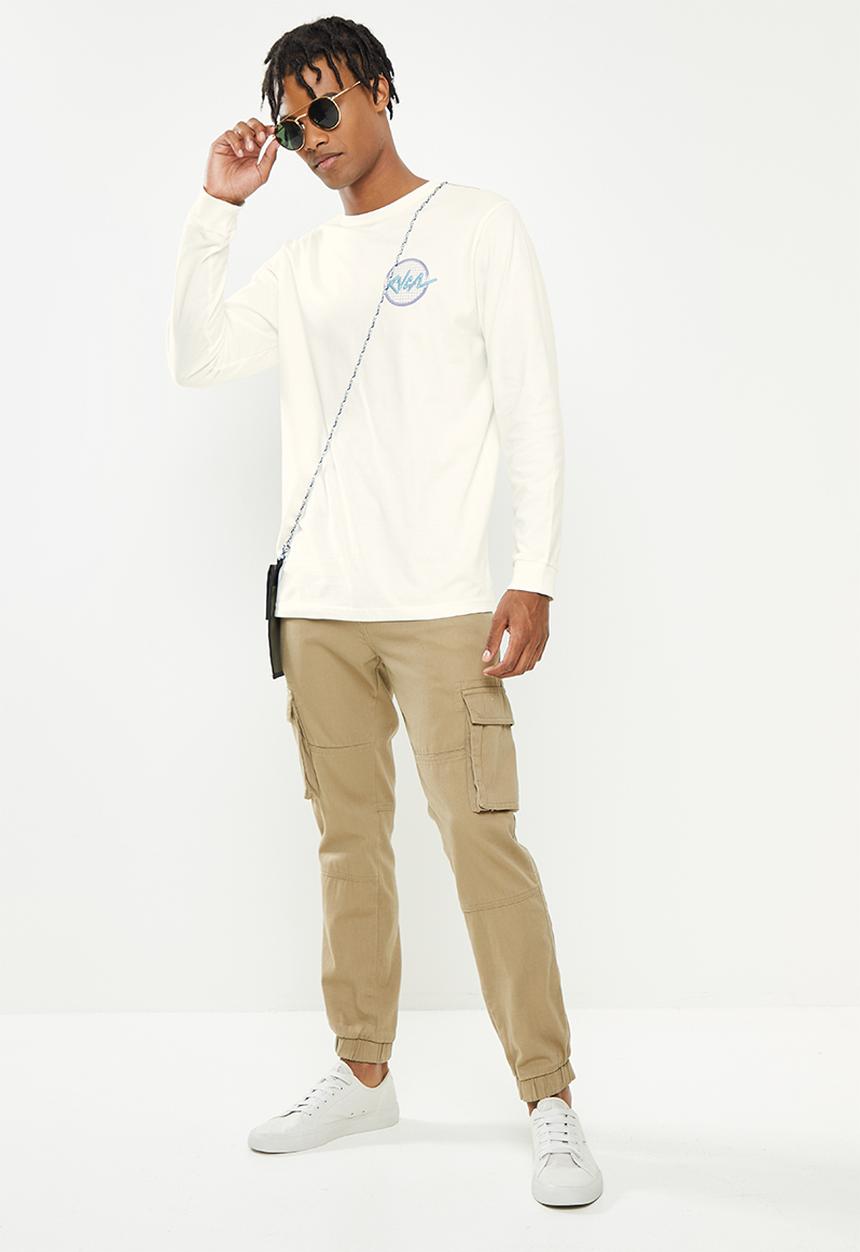 RVCA - Tubed long sleeve - antique white