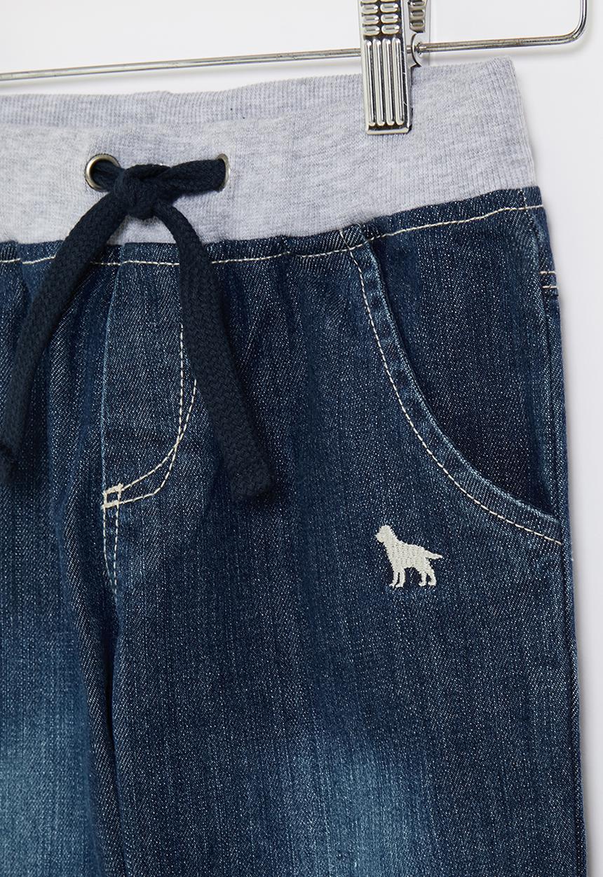 LAB - Cuffed denim jogger - blue