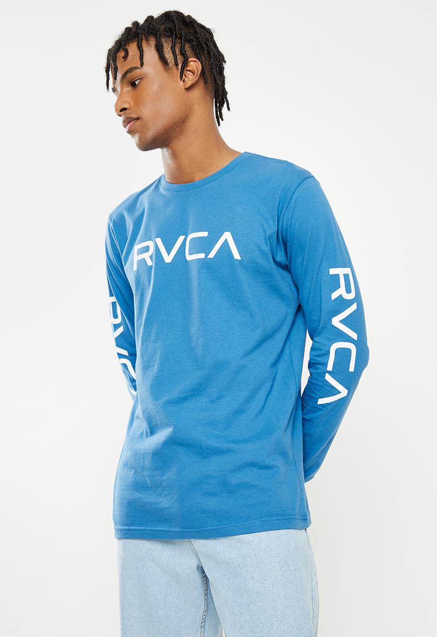 RVCA - Big RVCA  Long Sleeve Tee - French blue