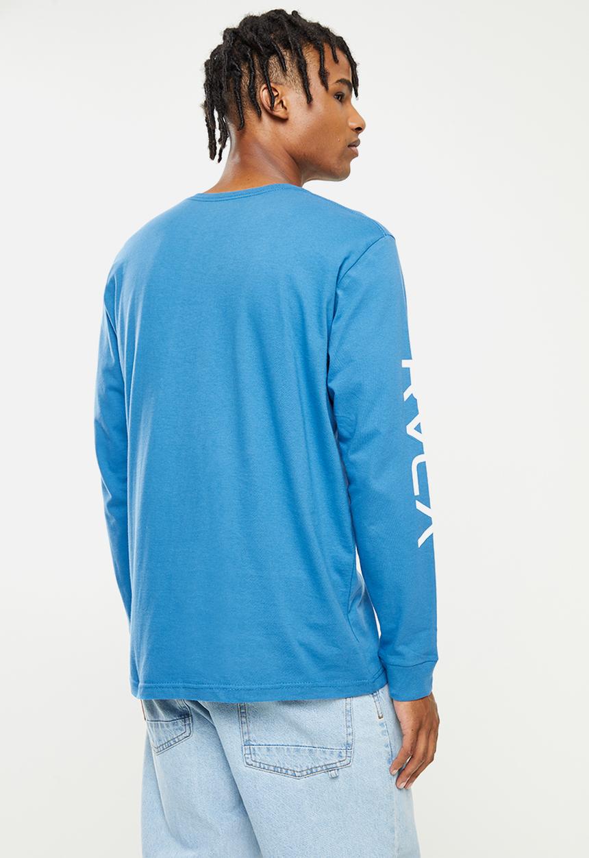 RVCA - Big RVCA  Long Sleeve Tee - French blue