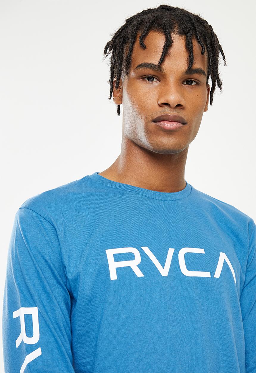 RVCA - Big RVCA  Long Sleeve Tee - French blue