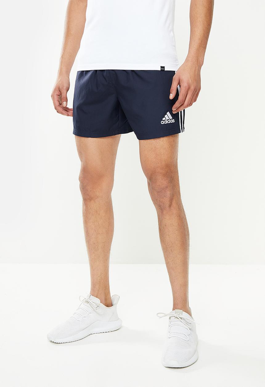 adidas Performance - Essentials 3 Stripe Chelsea Woven Short - Navy