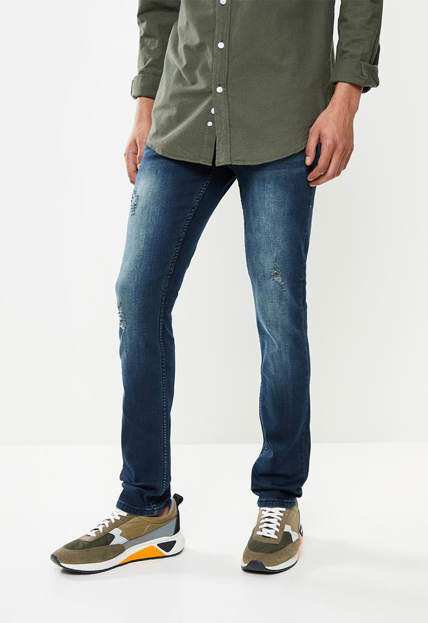 SOVIET - M viscounte #9 fashion slim leg denim  - indigo