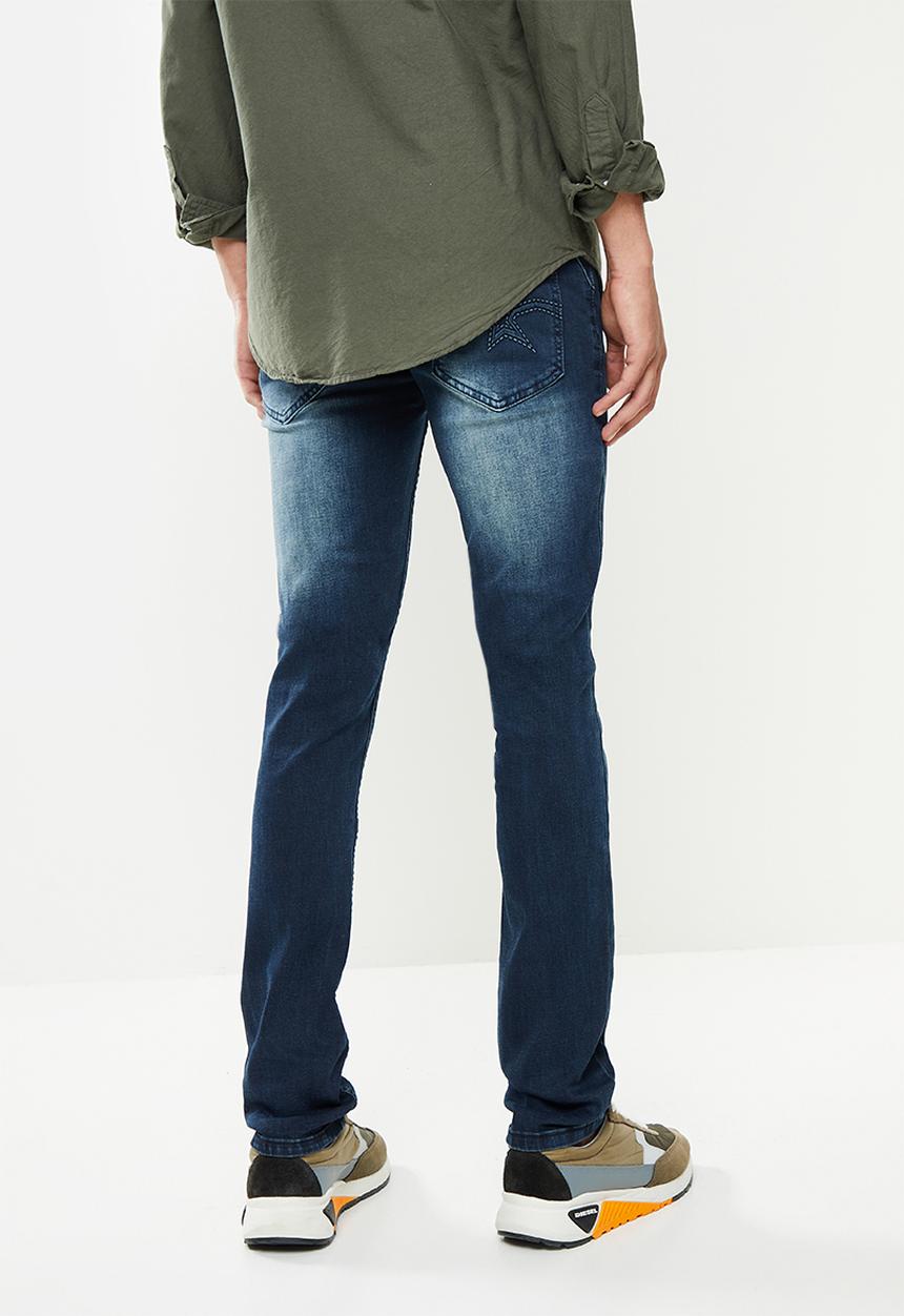SOVIET - M viscounte #9 fashion slim leg denim  - indigo